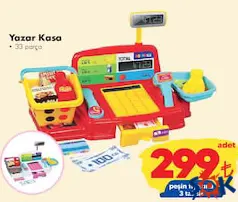GOKİDY OYUNCAK YAZAR KASA 33 PARÇA